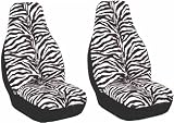 Zebra Animal Print Seat Cover 2 pcs