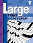 Large Print Crossword Book