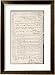 Document Transcribed by Sir John Franklin Stating That H.M.S Erebus and Terror Wintered in the Ice Collections Framed Art Poster Print, 24x32