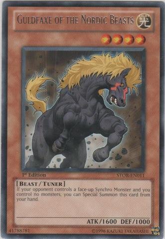 Yu-Gi-Oh! - Guldfaxe of the Nordic Beasts (STOR-EN011) - Storm of Ragnarok - Unlimited Edition - Rare