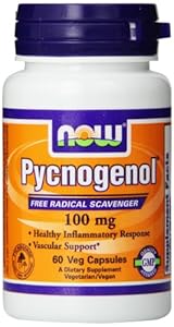 Now Foods Pycnogenol Veg Capsules, 100 mg, 60 Count