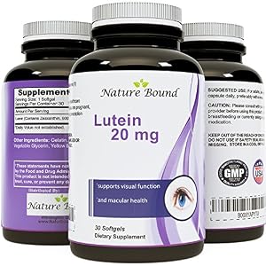Pure Lutein Plus Zeaxanthin Supplement - Vision and Eye Support for Men and Women - USA Made FLORAL GLO by Nature Bound