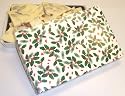 Scott's Cakes 1 lb. White Chocolate Almond Bark in a Holly Box