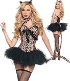 Leopard Burlesque Cat Moulin Rouge Fancy Dress SALE ! SALE! SALE !
