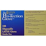 Disposable Latex Gloves, Powder Free, Size: Small