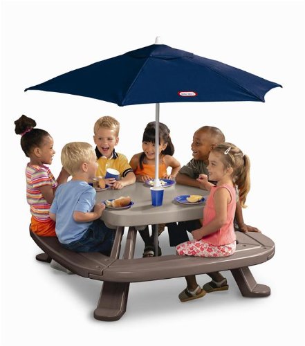 Childrens Toyshop  Toys : Little Tikes Fold 'N Store Table with Market Umbrella