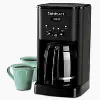 Cuisinart DCC-1200BW Brew Central 12-Cup Programmable Coffeemaker, Matte Black Metals