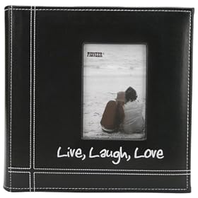 Embroidered Stitched Leatherette Photo Album