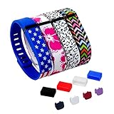 DigiHero 4 pcs Small Size Wristbands Replacement Band With Clasps for Fitbit FLEX Only /No tracker/ Wireless Activity Bracelet Sport Wristband Fitbit Flex Bracelet Replacement Arm Band Armband