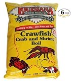 Louisiana Fish Fry Products-Crawfish, Crab & Shrimp Boil-Six 5oz Packaces