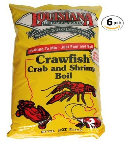 Louisiana Fish Fry Products-Crawfish, Crab & Shrimp Boil-Six 5oz Packaces