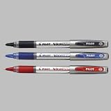 Pilot(R) V-Ball Grip(TM) Liquid Ink Rollerball Pens, Fine Point 0.7 mm, Black, Pack of 12