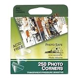 Pioneer Photo Corners Self Adhesive 250 Per Package, Clear