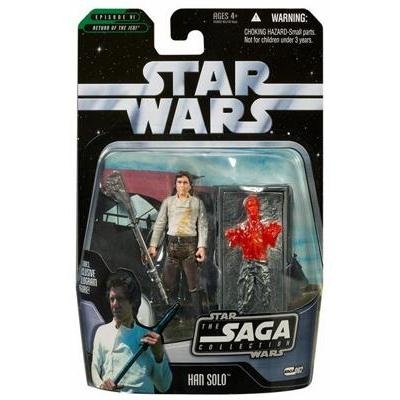 Star Wars 2006 Ultimate Galactic Hunt (UGH) Han Solo with Carbonite Block Figure