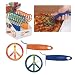 Dci Make Pizza, Not War Peace Sign Pizza Color, Assorted Blue And Orange Colors