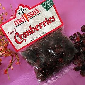 Melissa's Dried Cranberries, 3 packages (3 oz)