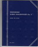 Canadian Dime Collection No 1 1858 to 1936 coin folder