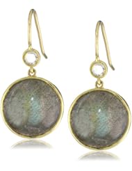 Jemma Wynne "Prive" Labradorite Large Cabochon Drop Earrings