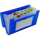 C-Line 13-Pocket Biodegradable Expanding File, Coupon Size, 1 Expanding File, Color May Vary (48410)