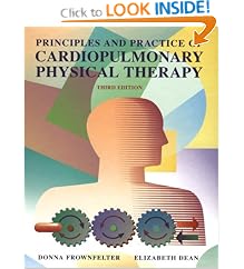 Click here to buy Principles and Practice of Cardiopulmonary Physical Therapy by Elizabeth, Ph.D. Dean, Donna Frownfelter, Donna L. Frownfelter, and Elizabeth Dean.