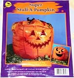 Giant Super-Size Stuff-a-Pumpkin Leaf Bag / Halloween Jack-o-Lantern Lawn Decoration