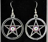 Pentagram Wicca Star Earrings Gothic Dark Blessing Magic