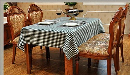 Come2Sell Fashion pastoral plaid tablecloth,Green lattice 1cm,Green