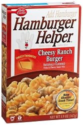 Hamburger Helper Cheesy Ranch Burger, 5 Servings, 5.9-Ounce Boxes (Pack of 12)