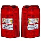 2007 07 Jeep Patriot 3 Holes Taillight Taillamp Pair by Aftermarket