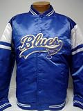 St. Louis Blues Vintage Blue Button Up NHL Jacket Size M L XL Avalible