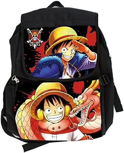 WANXX Pupils Backpack For Anime One Piece Canvas School bag (Color A)