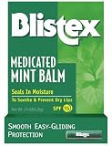 Blistex Medicated Lip Balm, SPF 15, Mint, .15-Ounce Tubes (Pack of 24)