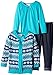 Little Lass Girls' 3 Piece Sweater Set Aztec Open Ruffles