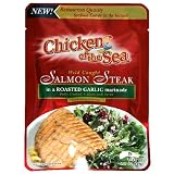 Chicken of the Sea Salmon Steak in Roasted Garlic Marinade, 5.25-Ounce Pouches (Pack of 12)