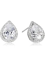 CZ by Kenneth Jay Lane Basic 4cttw Cubic Zirconia Pear-Shape Stud Earrings