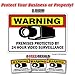 Security Surveillance Signs 1 Sign & 3 Free Decal Video | Indoor/Outdoor | Business, Garages, Home, Offices | SignMission Wall Plaque