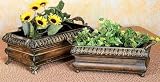 Antique Style Fancy Metal PLANTER Set