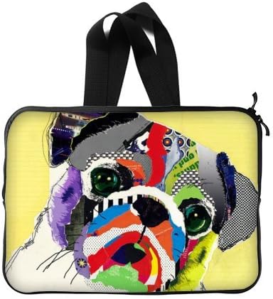 Funny Laptop Bag - Funny Pug 13 13.3 inch Handle Laptop Sleeve Bags for Notebook,Macbook Pro,Macbook Air