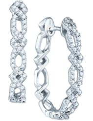 0.52CTW DIAMOND FASHION HOOPS
