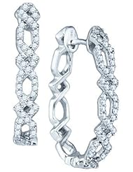 0.52CTW DIAMOND FASHION HOOPS