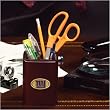 New York Giants Team Walnut Pencil Holder NFL Football Fan Shop Sports Team Merchandise