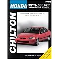 Chilton's Honda Civic and Del Sol 1996-00 Repair Manual (Paperback)