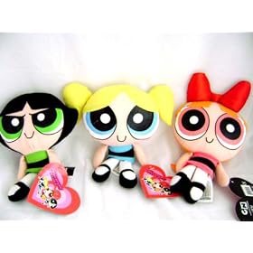 Powerpuff Girls Blossom Buttercup Bubbles 3 Plush Doll