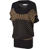 IMAGE OF WeSC Women's Alida Short Sleeve Knitted Sweater, Dark Navy, X-Small