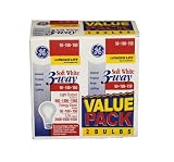 GE 48089 3-Way Longer Life Soft White Bulb 50-100-150 Watt Settings - 2 Pack