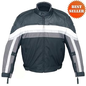 Motorcycle Jackets - Mens Motorcycle Jacket with Armor MJ461