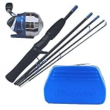 Shakespeare EXC46MCPRKIT Excursion UltraLight Spincasting Kit Fishing Rod/Reel Combo w/ Soft Case