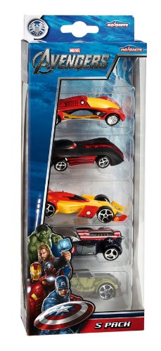 Majorette 213089702 - The Avengers 5 pieces Set, 2-fach sortiert, Freilauf, Ma&szlig;stab 1:64 Preisvergleich