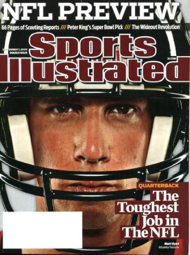 Sports Illustrated September 7 2009 Matt Ryan/Atlanta Falcons on Cover, NFL Preview (HUGE issue), Inside Covers Have Ben Roethlisberger/Pittsburgh Steelers - Tony Romo/Dallas Cowboys - Aaron Rodgers/Green Bay Packers