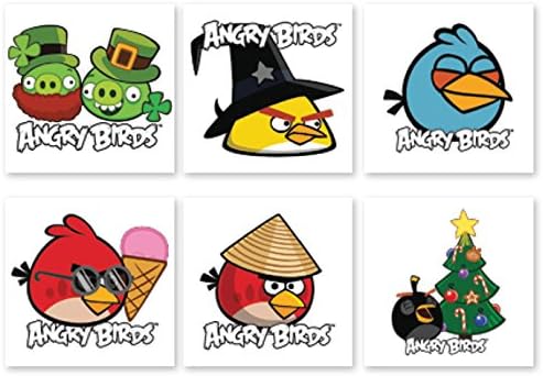 ANGRY BIRDS SEASONS TATTOOS 144 per pack